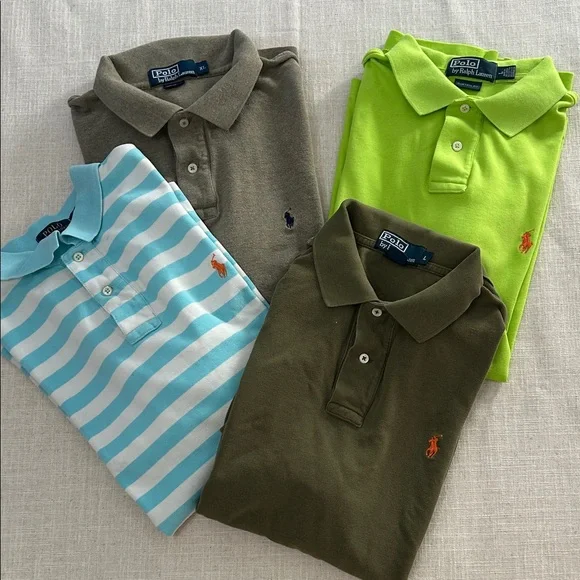 Polo Shirt Bundle (4) Men’s L/XL Resort Wear Golf Casual Activewear - Picture 1 of 13